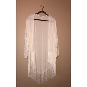 White festival cardigan